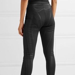 Mugler embossed bicycle leggings with stirrups